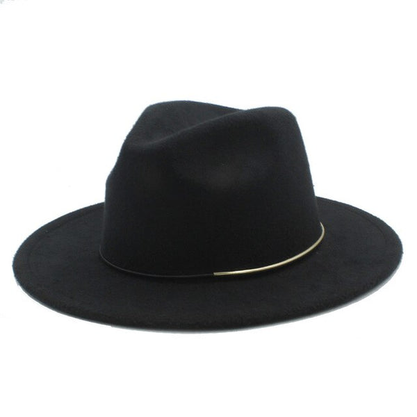 Wool Women Men Fedora Hat Winter Autumn Floppy Cloche