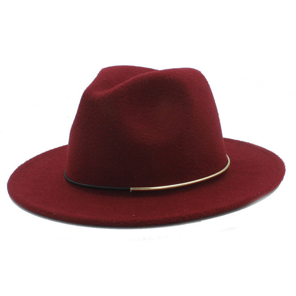 Wool Women Men Fedora Hat Winter Autumn Floppy Cloche