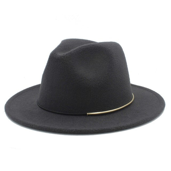 Wool Women Men Fedora Hat Winter Autumn Floppy Cloche