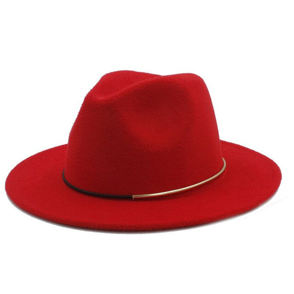 Wool Women Men Fedora Hat Winter Autumn Floppy Cloche