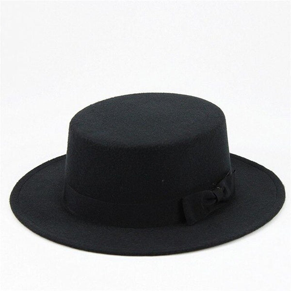 solid brimmed hat Travel cap Fedoras jazz hat