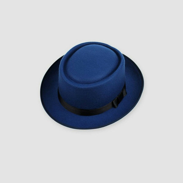 Unisex Classic Fe Pork Pie Hat Church Trilby Jazz Cap Gentleman Fe Cap