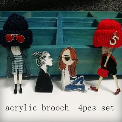 Luxury pearl brooch jewelry flowers Lapel Pins No 5 pearls Brooches