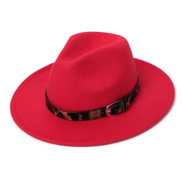 Women Fedora Hats Winter Imitation Classic Fashion