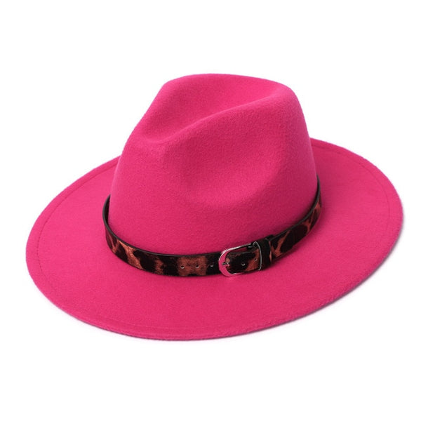 Women Fedora Hats Winter Imitation Classic Fashion