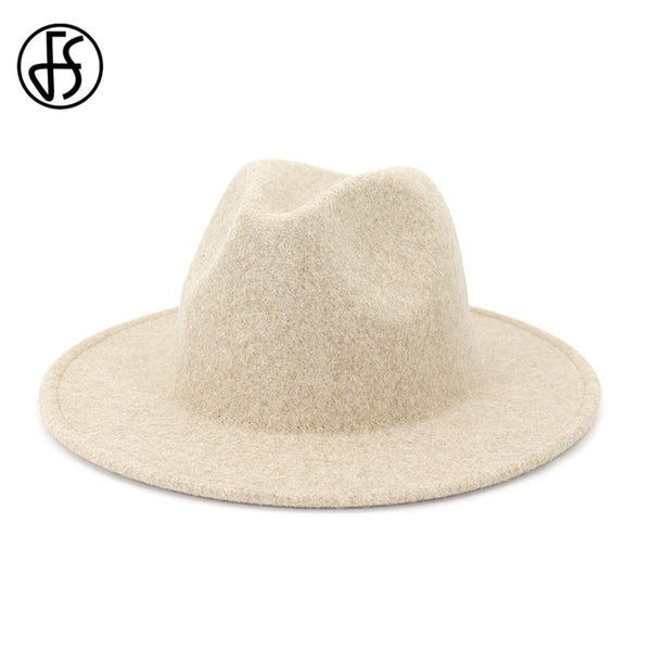 Jazz Hat Women Men Felt Snap Brim Hats Trilby Ladies Vintage
