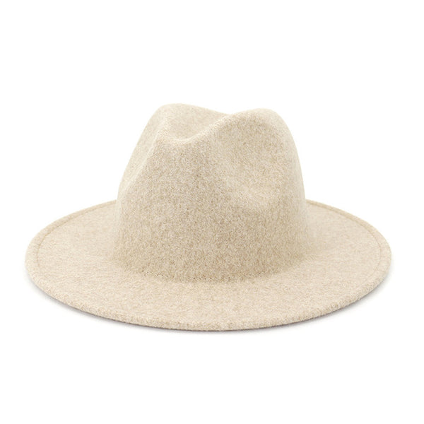 Jazz Hat Women Men Felt Snap Brim Hats Trilby Ladies Vintage