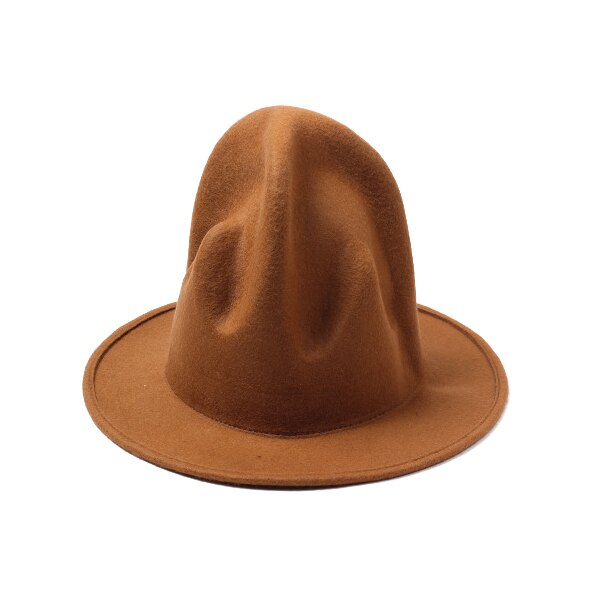 Wool Wide-brim Volcanic Hats Felt Fedora Caps