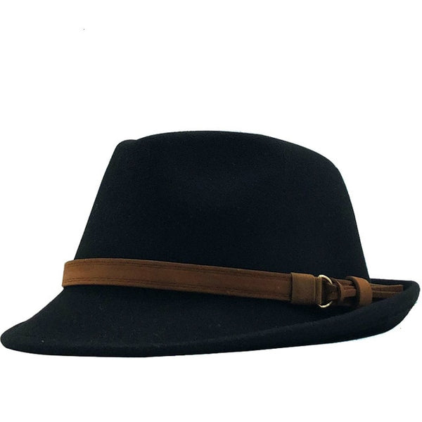 Fedora Hat Elegant Lady Gangster Trilby Felt Homburg
