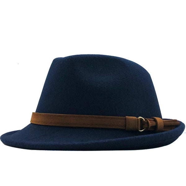 Fedora Hat Elegant Lady Gangster Trilby Felt Homburg