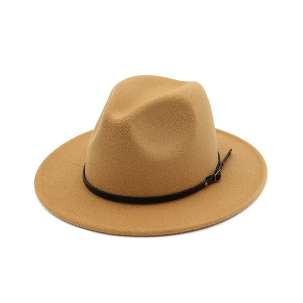 Wool Blend Fashion Fedora Hat Woman