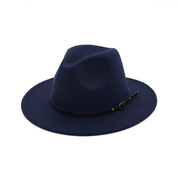 Wool Blend Fashion Fedora Hat Woman
