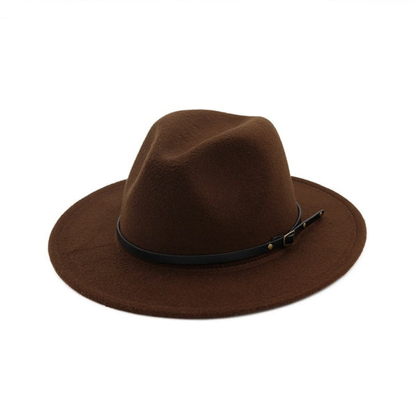 Wool Blend Fashion Fedora Hat Woman
