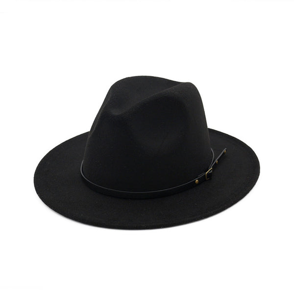 Wool Blend Fashion Fedora Hat Woman