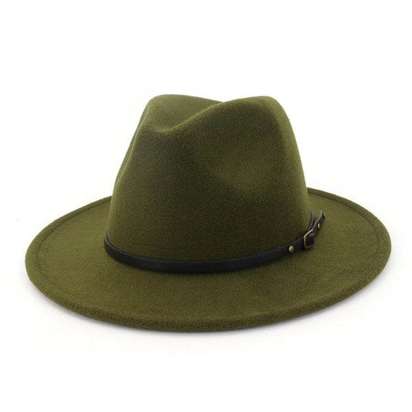 Wool Blend Fashion Fedora Hat Woman