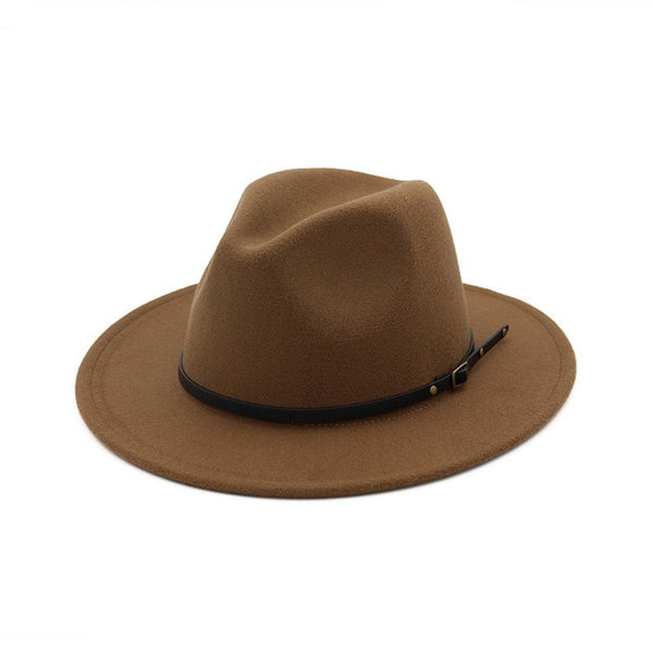 Wool Blend Fashion Fedora Hat Woman