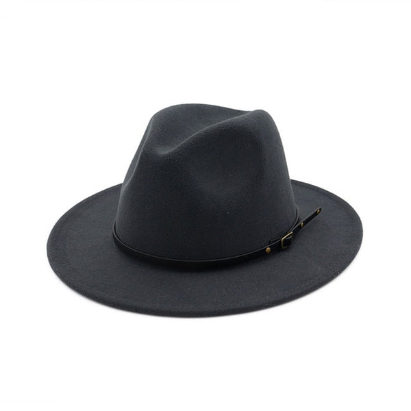Wool Blend Fashion Fedora Hat Woman