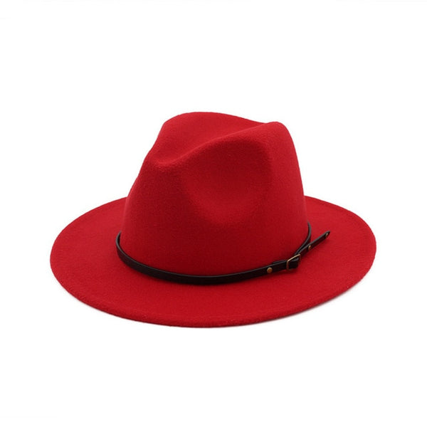 Wool Blend Fashion Fedora Hat Woman
