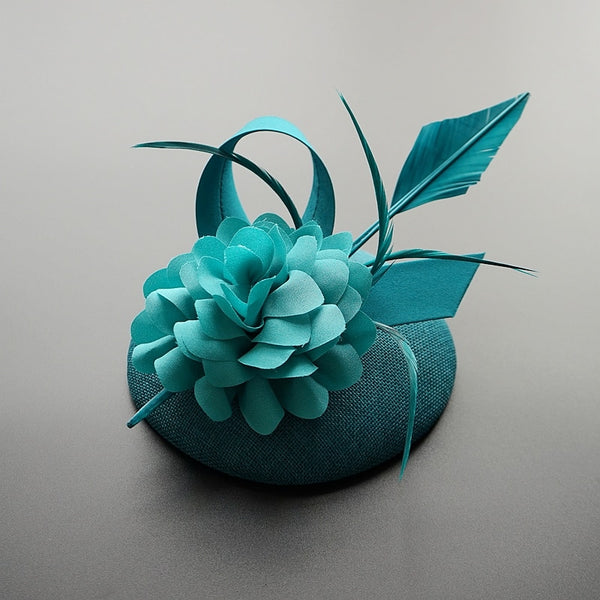 Handmade Brand Feather Fascinator Hat Hair Clip Women