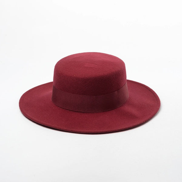 solid wool Classic fedoras cap MEN women PANAMA jazz hat