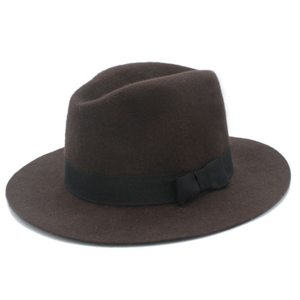 Floppy Felt Trilby Bowknot Fedora Hat For Elegant Women