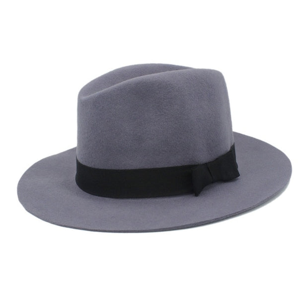 Floppy Felt Trilby Bowknot Fedora Hat For Elegant Women