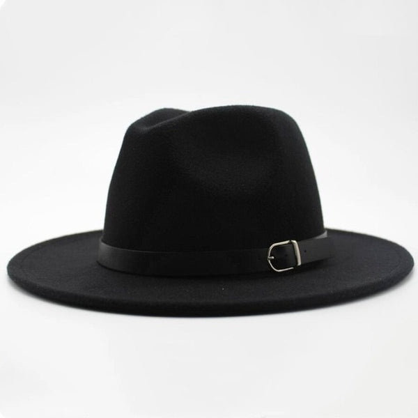 Woolen Women Men Ladies Fedoras Top Jazz Hat European American Round Cap