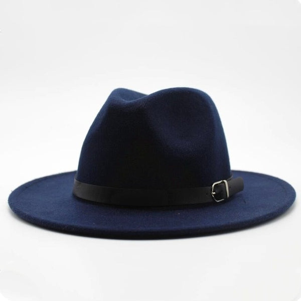 Woolen Women Men Ladies Fedoras Top Jazz Hat European American Round Cap