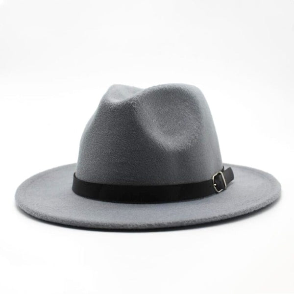 Woolen Women Men Ladies Fedoras Top Jazz Hat European American Round Cap