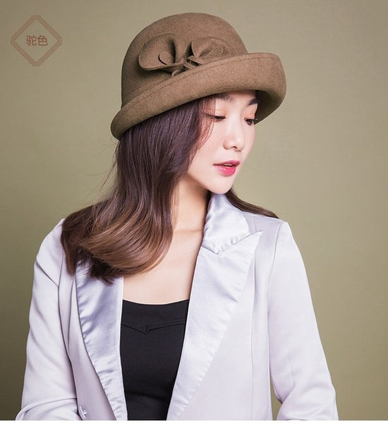 Woman Party Formal Hat England Fashion Elengant l Felt Hats
