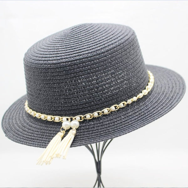 Ladies Fedoras Straw Panama Wedding Hats