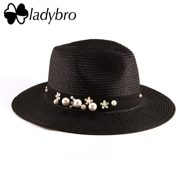 Ladybro Summer Women's Wide Brim Beach Sun Hat
