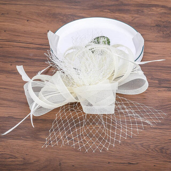 Women Formal Hats Chapeau pillbox Caps Mariage Navy Ladies Elegant feathers