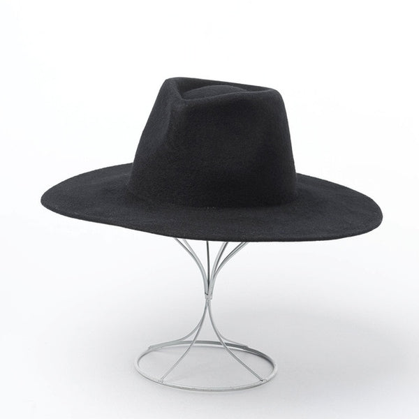 British Style winter wool solid Classic fedoras cap men women panama