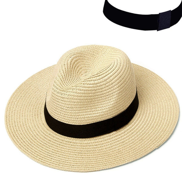 Summer Hat Women Panama Straw Hat Fedora Hats