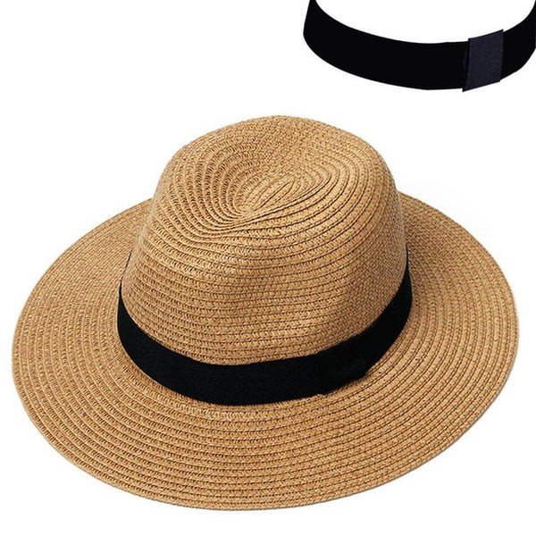 Summer Hat Women Panama Straw Hat Fedora Hats