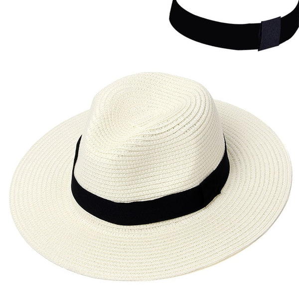 Summer Hat Women Panama Straw Hat Fedora Hats