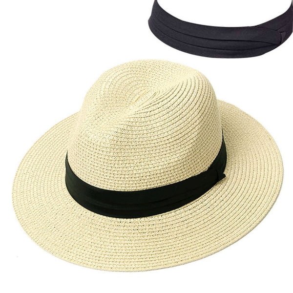 Summer Hat Women Panama Straw Hat Fedora Hats