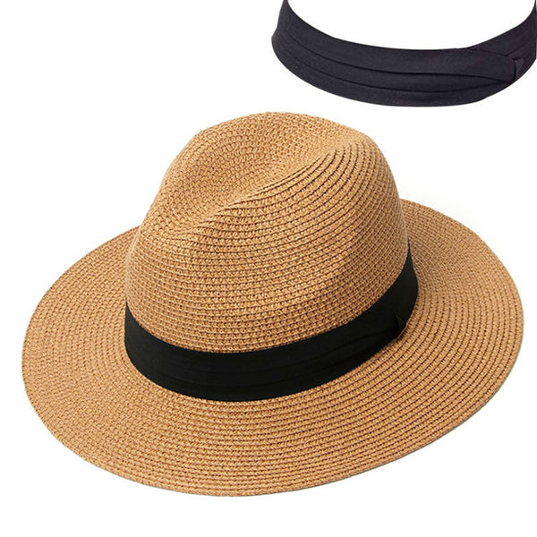 Summer Hat Women Panama Straw Hat Fedora Hats