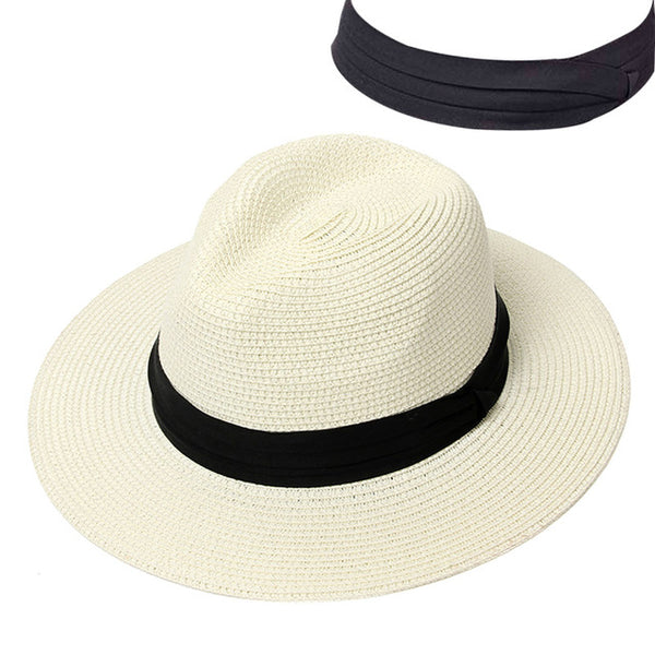 Summer Hat Women Panama Straw Hat Fedora Hats