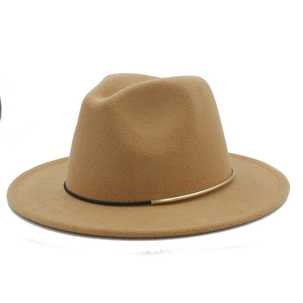 Wool Women Men Fedora Hat Winter Autumn Floppy Cloche