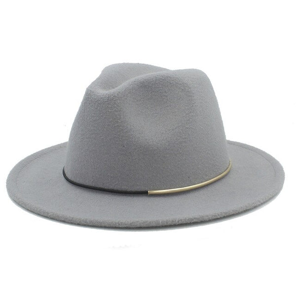 Wool Women Men Fedora Hat Winter Autumn Floppy Cloche