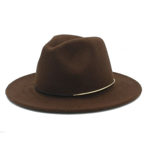 Wool Women Men Fedora Hat Winter Autumn Floppy Cloche