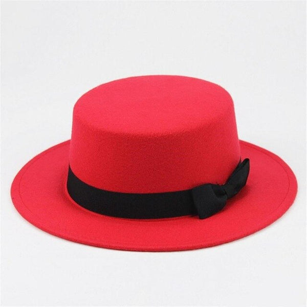 solid brimmed hat Travel cap Fedoras jazz hat