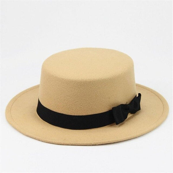 solid brimmed hat Travel cap Fedoras jazz hat