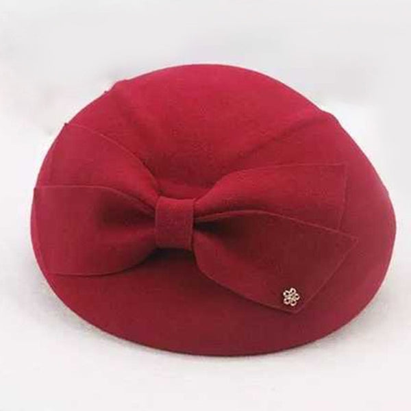 Fedora Hats British Style Soft Cap Women Wedding Party Hat