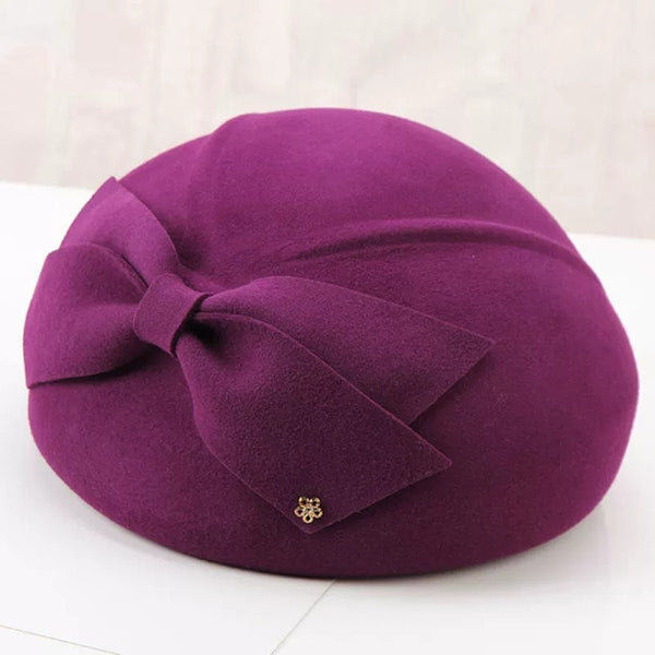 Fedora Hats British Style Soft Cap Women Wedding Party Hat