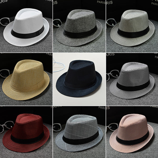 New Fashion Retro Men Fedoras Top Jazz Hats
