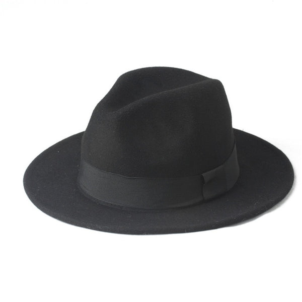Felt Trilby Fedora Hat For Gentleman