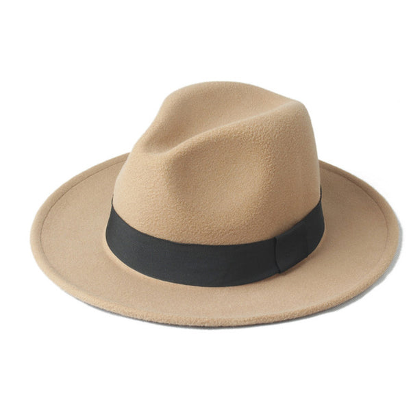 Felt Trilby Fedora Hat For Gentleman